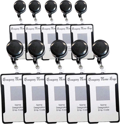 Ang Plastic ID Badge Holder(Pack of 10)