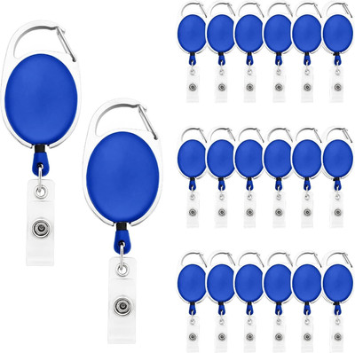 JSMSH Plastic ID Badge Reel(Pack of 4)