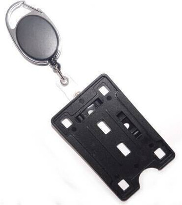 Ang Plastic ID Badge Holder, ID Badge Reel(Pack of 1)
