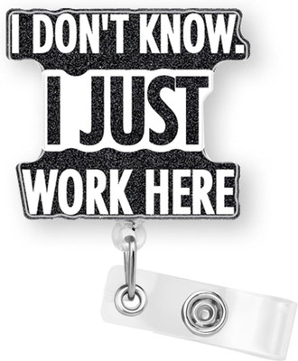 DOKMOE Plastic, Stainless Steel ID Badge Holder, ID Badge Reel(Pack of 1)