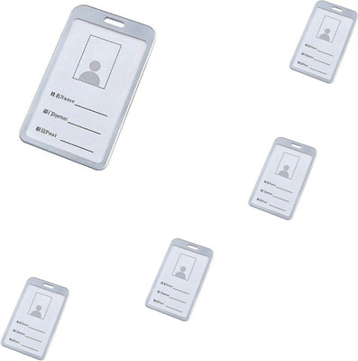 R K SALES Aluminum ID Badge Holder(Pack of 5)