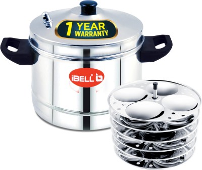 iBELL 6P24 Stainless Steel Idly Cooker/Idly Maker (6-Plates | 24 Idlys) Induction & Standard Idli Maker(6 Plates , 24 Idlis )