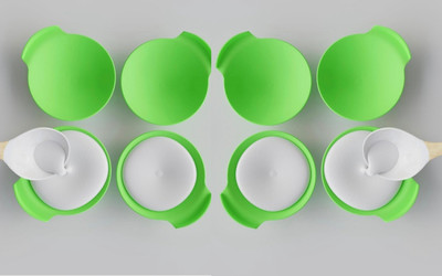 ronaka | Silicone Mould | Small Idli Plates | Microwave Safe | Microwave Idli Maker Standard Idli Maker(0 Plates , 8 Idlis )