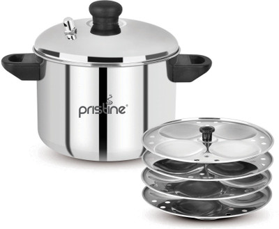 PRISTINE Stainless Steel Induction & Standard Idli Maker(4 Plates , 16 Idlis )