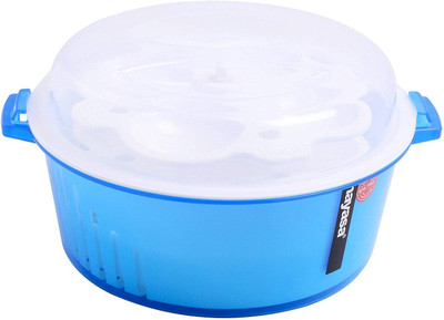 NAYASA 4 In 1 Microwave Idli Maker | Steamer | Strainer | Food Grade | BPA Free | Microwave Idli Maker  (3 Plates , 12 Idlis ) For Rs. 449 @ 53 %