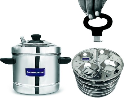 TENNYSON New Generation, NO Joint 6 SQUAE SHAPED Plates IDLY Maker With Thick Base Induction & Standard Idli Maker(6 Plates , 24 Idlis )