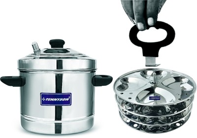 TENNYSON New Generation, NO Joint 4 HEARTS SHAPED Plates IDLY Maker With Thick Base Induction & Standard Idli Maker(4 Plates , 16 Idlis )
