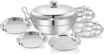 PBD Lifestyle Plain Bottom Multi KADAI Multi KADHAI IDLI Cooker IDLI Maker IDLY Cooker IDLY Maker 5IN1 Standard Idli Maker Induction & Standard Idli Maker(5 Plates , 14 Idlis )