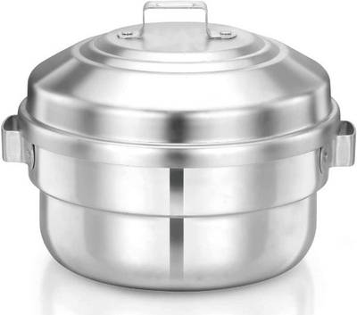 Ammaieesan Idli Maker/satti/Steamer/Boiler/Cooker/Panai (10 IDLY, 2 plates) Induction Idli Maker