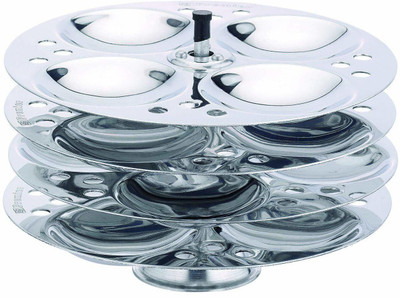 BLLUEX 3 Plates Stainless Steel Heavy Quality Idli Stand For Home and Kitchen Induction & Standard Idli Maker(3 Plates , 12 Idlis )