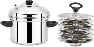 MAHAVIR Stainless Steel Colorednduction & Standard Idli Maker (6 Plates , 24 Idlis ) Induction & Standard Idli Maker(6 Plates , 4 Idlis )