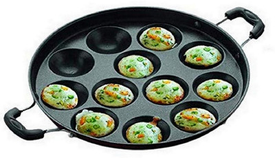 Masox Store Non-Stick 12 Cavity kulipaniyaram pan nonstick/ appe/ aapee ka sacha Non-Stick Coated Cookware Set(Aluminium, 1 - Piece)