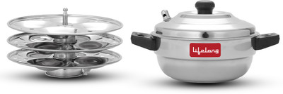 Lifelong LLIDCKR03F Idli Cooker Standard Idli Maker(3 Plates , 12 Idlis )
