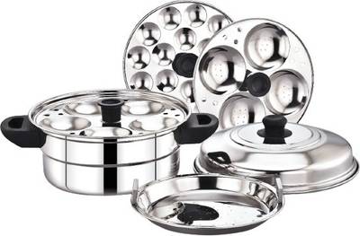DIAMOND Stainless Steel Multi Steamer Pot (2 Idli Plates/9 Idlis, 1 ...