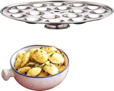 CentillionKart Mini Idli Plate Set of 1 |Stainless Steel Mini Idly Maker Plates Only (No Stand) Induction & Standard Idli Maker(1 Plates , 18 Idlis )