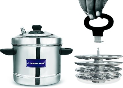TENNYSON New Generation, NO Joint 4MINI Plates IDLY Maker (Thick Base and IDLY Plates) Induction & Standard Idli Maker(4 Plates , 72 Idlis )