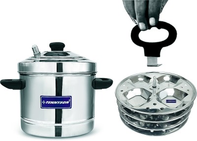 TENNYSON New Generation, NO Joint 4 SQUARE SHAPED Plates IDLY Maker With Thick Base Induction & Standard Idli Maker(4 Plates , 16 Idlis )