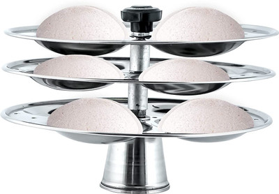 BLLUEX 3 Layer Plate Stainless Steel Idli Maker Induction & Standard Idli Maker(3 Plates , 12 Idlis )