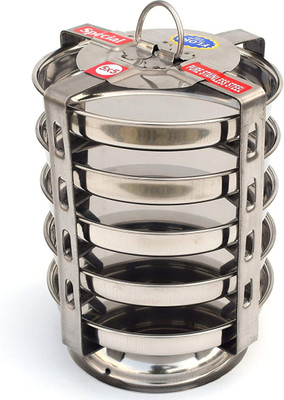 Pappa Idly Maker Stand of 5 Plates (7Inch) for Making Thattu idlis Standard Idli Maker(5 Plates , 5 Idlis )