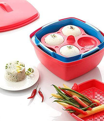 Niralasa Plastic Idli Maker - Makes 8 idlis, Microwave Dhokla Maker, Vegetable Steamer Microwave Idli Maker(2 Plates , 8 Idlis ) deal from flipkart Niralasa Plastic Idli Maker - Makes 8 idlis, Microwave Dhokla Maker, Vegetable Steamer Microwave Idli Maker(2 Plates , 8 Idlis ) deal from flipkart