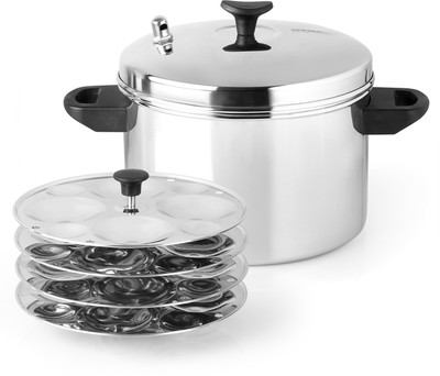 SPRINGWAY Stainless Steel Idly Maker Premium Quality, Energy Saving, Dishwasher Safe Induction & Standard Idli Maker(4 Plates , 32 Idlis ) deal from flipkart SPRINGWAY Stainless Steel Idly Maker Premium Quality, Energy Saving, Dishwasher Safe Induction & Standard Idli Maker(4 Plates , 32 Idlis ) deal from flipkart