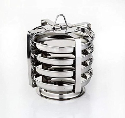 PRV Stainless Steel Dhokla/Thatte/Plate Idli Maker (8*4) Induction & Standard Idli Maker(4 Plates , 4 Idlis )