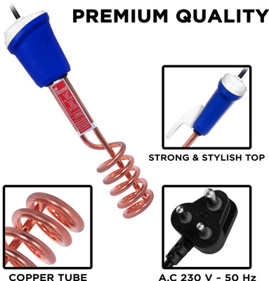 MI STRONG ISI Mark shock - proof & water proof MSCB 2000 W Shock Proof Immersion Heater Rod(Water)