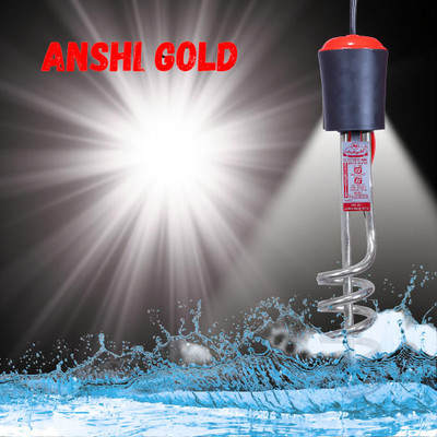 ANSHI GOLD Stainless Steel Nickel plated Water Immersion Heater Rod | Shockproof Rod(Black) 1500 W Shock Proof Immersion Heater Rod(Water)