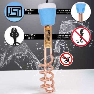 Zlymo Copper Water Heating Rod L9B-IR131 2000 W Shock Proof Immersion Heater Rod(Water)