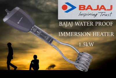 BAJAJ Waterproof [ Longer Life ] Immersion Rod Heater, ABS [ WARRANTY 2 YEARS ] 1500 W Shock Proof Immersion Heater Rod(YES)