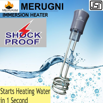 merugni SS 304 FASTING ELEMENTS SHOCK PROFF 1500 W Shock Proof Immersion Heater Rod(Water)