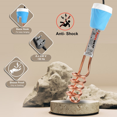 Zlymo Copper Premium Quality ISI Mark Water-Proof & Shock- Proof 2000W-IR212 2000 W Shock Proof Immersion Heater Rod(Water)