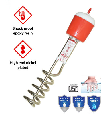 Starbust ISI Mark Shock-Proof & Water-Proof STRD1 Copper 1500 W Shock Proof Immersion Heater Rod(Water)