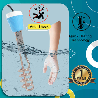 MMTELECOM Submersible VIH-0121-08 Copper 2000 W Shock Proof Immersion Heater Rod(Water)