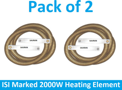Sauran Pack of 2 ISI Marked 20000w Heating Eelment (EAP186.1) 2000 W Immersion Heater Rod(Heating Element)