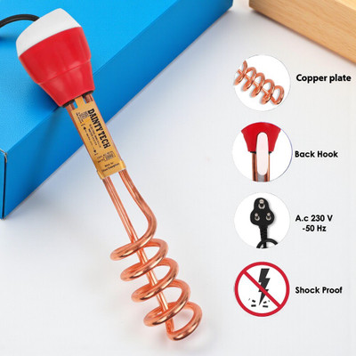 Dainty TECH Shock-Proof & Water-Proof Copper DT12 2000 W Shock Proof Immersion Heater Rod(Water)