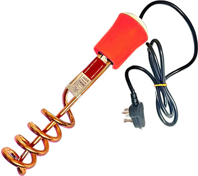 KAVYARA ® Water Heating Copper Immersion Rod - Fast Heating & Compact Design For Home 1500 W Shock Proof Immersion Heater Rod(Water)