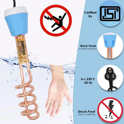 Zlymo Immerssion Heater ISI Certified-IR142 2000 W Shock Proof Immersion Heater Rod(Water)