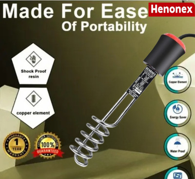 Henonex Energy Efficient Water Immersion Rod with Powerful Heating Performance 1500 W Immersion Heater Rod(Water)