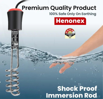 Henonex Durable Water Immersion Rod with Shock Proof Body & Sturdy Build 1500 W Immersion Heater Rod(Water)
