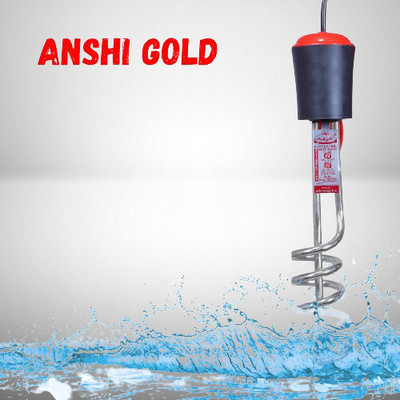 ANSHI GOLD Shockproof Rod Stainless Steel Water Immersion Heater Rod (Black) 1500 W Shock Proof Immersion Heater Rod(Water)