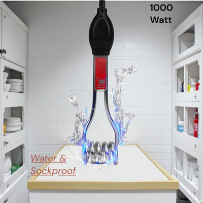 EMMKITZ 1000w Shockproof Electric Water Heater Immersion Rod With Waterproof Protection 1000 W Shock Proof Immersion Heater Rod(Water)