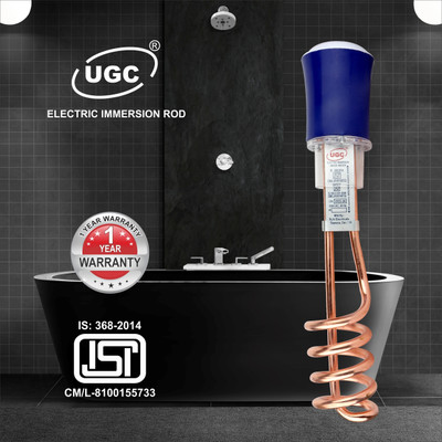 UGC Portable Immersion Heater Rod Efficient Heating Solution for Home Quick Heating 1500 W Shock Proof Immersion Heater Rod(Water)