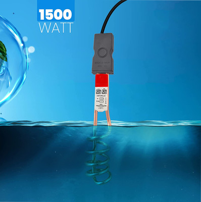 LONGWINGS Basic Immersion Water Heater Rod Black 1500 W Shock Proof Immersion Heater Rod(Water)