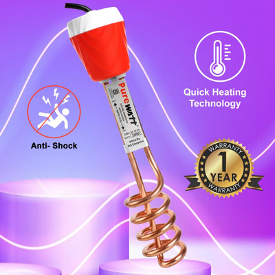 Pure Watt ISI Mark Shock-Proof & Water-Proof PWX015 Copper 2000 W Shock Proof Immersion Heater Rod(Water)