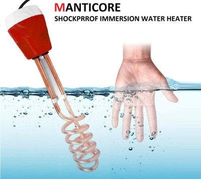 MANTICORE High Quality Waterproof & Shockproof Immersion Heater Rod 1500 W Shock Proof 1500 W Shock Proof Immersion Heater Rod(water heater)