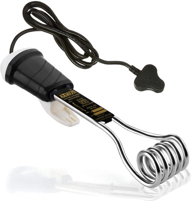 Axmon Immersion Rod Water Heater - 1500 Watt Portable Waterproof Shock Proof Electric Immersion Rod with Stainless Steel Hot Water Heater 1500 W Shock Proof Immersion Heater Rod(water)