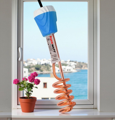 Pure Watt ISI Mark Shock-Proof & Water-Proof PWE012 Copper 2000 W Shock Proof Immersion Heater Rod(Water)