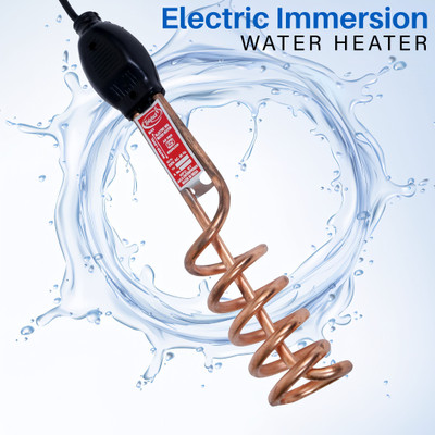 hollyhock Deluxe Black Portable 2000 W Shock Proof Immersion Heater Rod(Water)