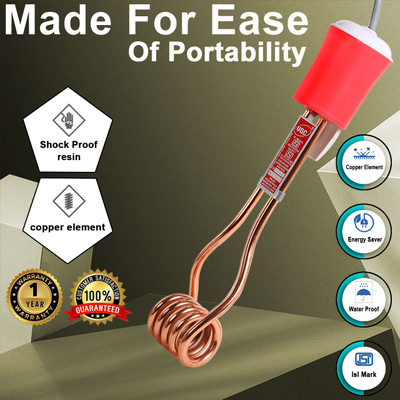 UGC ISI MARK COPPER 1500 W Immersion Heater Rod 1500 W Shock Proof Immersion Heater Rod(Water)